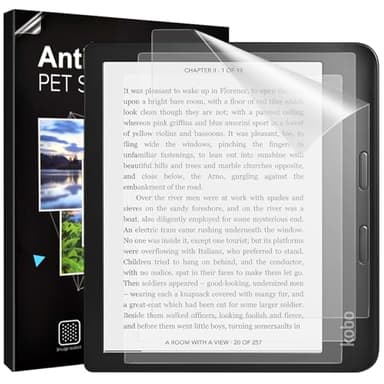 TiMOVO 3 Pezzi Pellicola Prottetiva per Kobo Libra Colour 7 inch 2024/Kobo Libra 2 E-Reader 7 "2021, Pellicola Opaca per Schermi in Pet a Copertura Totale, Antiriflesso, AntiGraffio, Senza Bolle