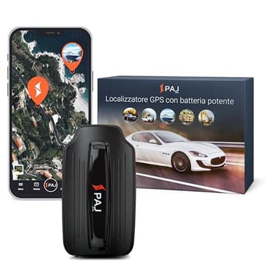 PAJ POWER Finder, Tracker GPS 4G con Calamita per Auto, Moto e altri Veicoli, Localizzatore in Tempo Reale, Antifurto, Batteria di Lunga Durata, Protezione Avanzata, Notifiche Allarme via App