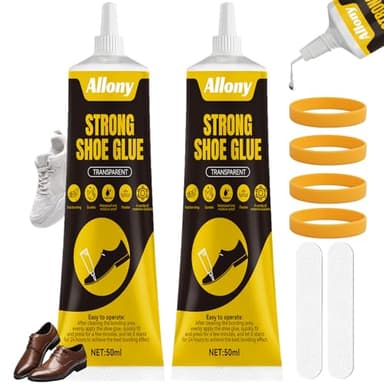 ALLONY Colla Scarpe Professionale, 100ML Colla Scarpe, colla Suola Scarpe, Impermeabile Asciugatura, Collaa per Calzolaio per Scarpe da Ginnastica, scarpe in Pelle, scarps Casual