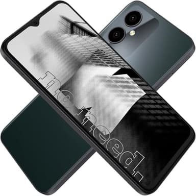 WUUM S – Smartphone Android (128 GB, 8 GB RAM) | Display a schermo intero da 6,5" | Biometria, 4G e NFC | Due fotocamere da 13+2MP | Color Deep Sky