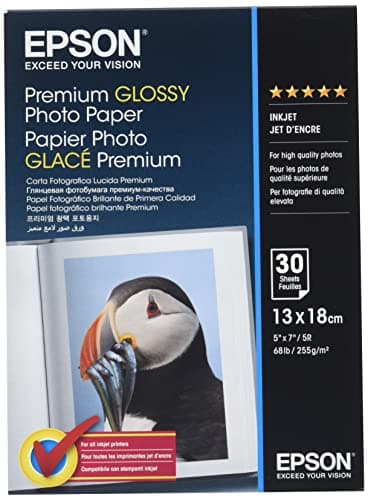 Epson Super Carta Fotografica Lucida, 30 fogli, 13 x 18 cm