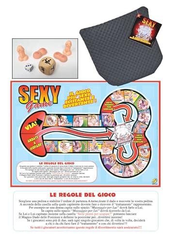 DOR Sexy Game, il gioco da tavolo sexy per adulti con dadi e pedine, con elegante custodia in ecopelle