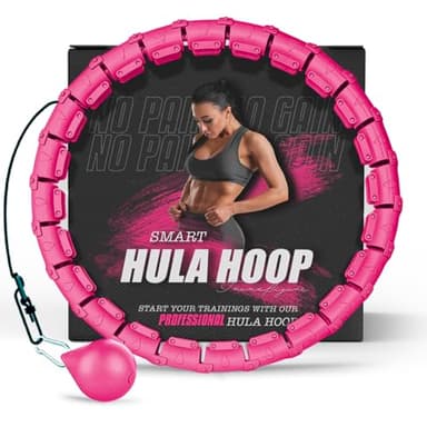 K-MART Hula Hoop ponderato, Infinity Smart Hula Hoops con 16 Contatori, Massaggio automatico a 360 gradi, Infinity Hoop per adulti, Attrezzature per il fitness per la perdita di peso