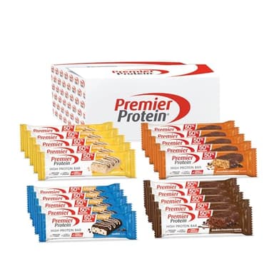 Premier Protein - High Protein Bar 50% - Multiflavourbox - 20x40g - basso contenuto di zuccheri – low carb – senza olio di palma - ad alto contenuto proteico