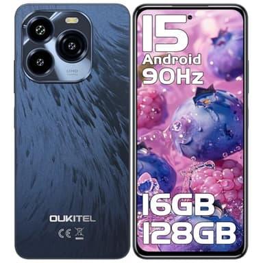 OUKITEL C65 Smartphone Android 15, 6.7" HD+ 90Hz Telefono Cellulare, 16GB+128GB/1TB Telefoni, 50MP Cellulari, 5150mAh, 4G Dual SIM/Fingerprint/OTG/3.5mm Jack/3 Card Slots/GPS