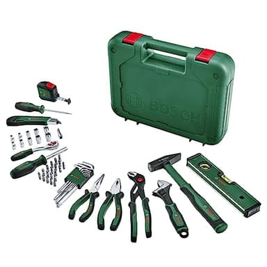 Bosch Home and Garden Set di utensili manuali Advanced da 52 pezzi (kit materiali alta qualità per amanti del fai-da-te esperti, lunga durata d'uso, caratteristiche design ergonomiche)