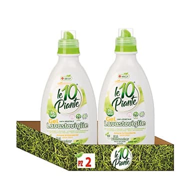 Le 10 Piante Detersivo in gel per Lavastoviglie Vegetale Eco-Bio No coloranti Altamente Biodegradabile Ipoallergenico 1000ml