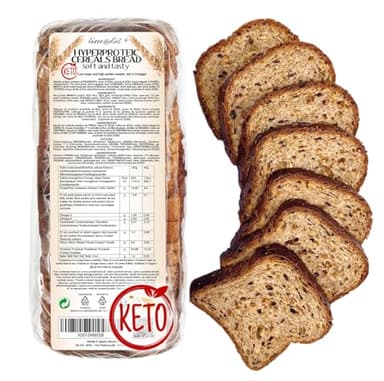 1 confezione di PANE BAULETTO KETO ai CEREALI PROTEICO LINE@ | 30% di PROTEINE, low carb, low sugar, ipocalorico, ricco di OMEGA 3
