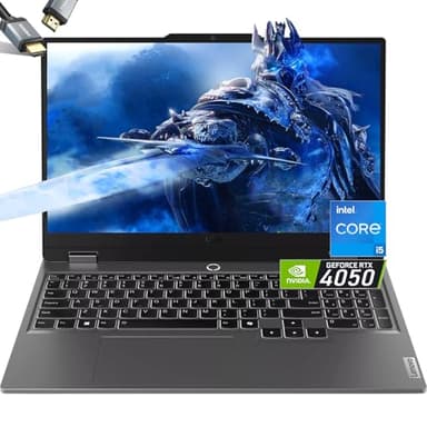 Lenovo LOQ 15 Gaming Laptop RTX 4050 - Intel Core i5-12450HX Beat AMD Ryzen 7 4800H -15.6" FHD 144Hz - 32GB RAM| 2TB SSD -Tastiera retroilluminata - Creator Gamer PC Video Editing -Windows 11