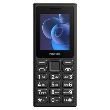 Nokia 110 2024: Display 2", Batteria 1000mAh, Fotocamera con flash utilizzabile anche come torcia, 4MB RAM, memoria 4MB espandibile fino a 32GB, Dual SIM, FM radio, MP3, USB Type-C, IP54
