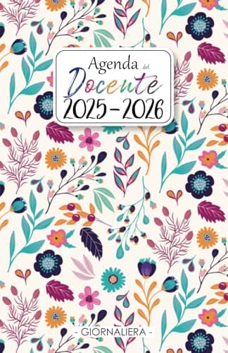 Agenda Del Docente 2025-2026 Giornaliera A5: 1 Pagina per Giorno | Da Agosto 2025 a Luglio 2026 | Registro Del Professore per l'anno Scolastico 25/26 ... dell’Attività Giornaliere per Insegnanti
