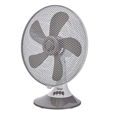 bimar VT333 Ventilatore da Tavolo 30 cm, Ventilatore silenzioso,con Selettore 3 Velocità, Elica con 5 con Pale, Orientabile Destra - Sinistra, Inclinazione Regolabile Alto - Basso, Motore 45W