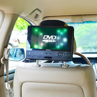 TFY Supporto poggiatesta Auto per Girevole & Flip 10 Pollici Lettore Dvd poggiatesta Auto – Smontaggio-Veloce