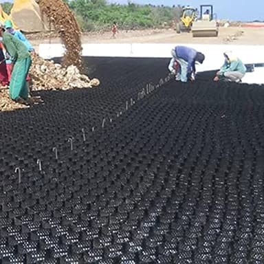ZJMAMA Stabilizzatore de Ghiaia Strada Carrabile di Ghiaia per Impieghi Gravosi, Stabilizzatore Geogriglia per Ghiaia, Cemento, Sabbia, Terreno, Finitrici A Nido d'Ape Permeabili in HDPE