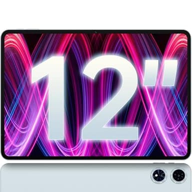 TECLAST Tablet 12 Pollici 90Hz T60Plus Android 14 Tablets 2K, Doppio SIM 4G LTE+5G WiFi, MTK G88 Octa-Core 2.0Ghz, 2000x1200 IPS/16GB RAM+128GB ROM/8000mAh/BT5.2/13MP/TF 8TB/Widevine L1/OTG/GPS-2025