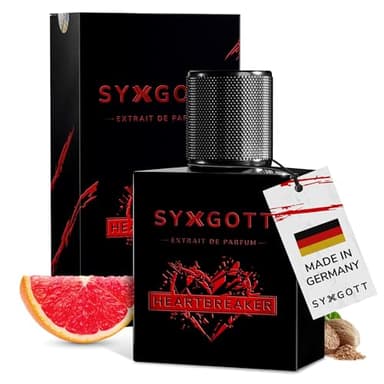 SYXGOTT HEARTBREAKER Profumo da uomo con olio di feromoni | Extrait de Parfum per uomini | Campioncino incluso | intenso, speziato e rinfrescante | Fragranza estiva durevole ideale per tutti i giorni
