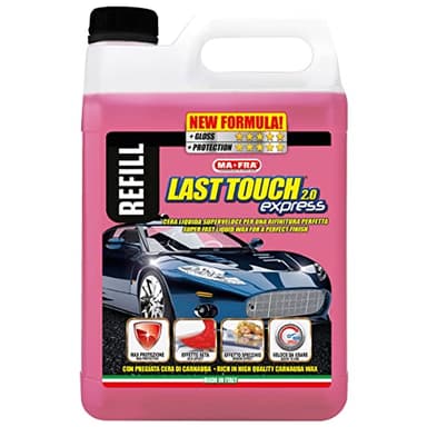 Ma-Fra, Last Touch Express 2.0 Cera per Carrozzeria Auto Liquida Superveloce con Pregiata Cera di Carnauba, Rifinitura Perfetta, Azione Protettiva e Brillantante, Effetto specchio, Tanica 4500ml
