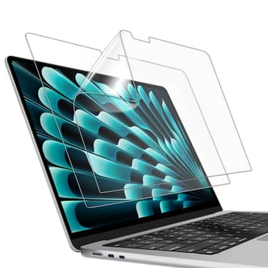 JETech Pellicola Protettiva per MacBook Air 13,6 Pollici (2025/2024/2022, M4/M3/M2), Antiriflesso Opaca, Anti-Impronte, Pacco da 2