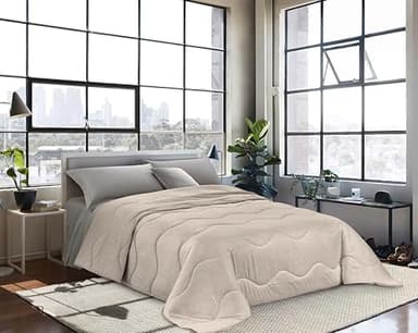 INTRECCI Piumino Matrimoniale, 260 x 260 cm, Piumino Ecologico, Caldo, Invernale, 300 g/m², Anallergico e Antiacaro, Made in Italy, Lavabile in Lavatrice, Soffice, Morbido. Fantasia: Dots