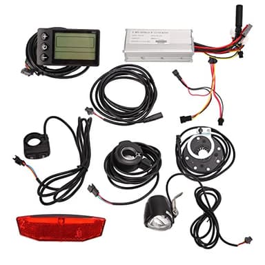ZLXHDL Kit di Conversione Bici Elettrica, Kit Bici Elettrica Controller 36V 48V 25a S866 Display Luci Posteriori Anteriori Configurazione Interruttore 2 in 1 per Bici Elettriche con Motore da 750 W