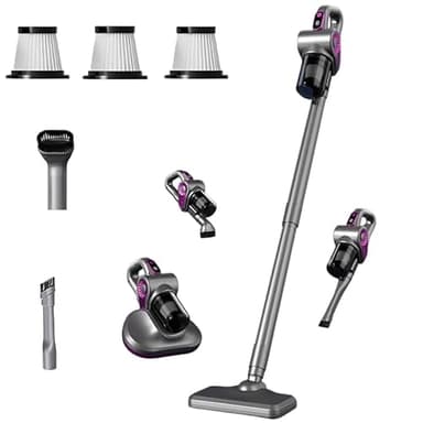 Yaasier Aspirapolvere Senza Fili, 4 in 1 50Mins/40KPA Scopa Elettrica Senza Fili, aspirapolvere senza fili potente per Pavimenti, Tappeti, Peli Animali, Acari