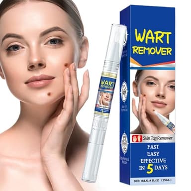 Eastuy Penna Rimuovi Fibromi Penduli - 4ml x 2 Pezzi Penne per Escrescenze Cutanee,Rimozione Liquida Non Grassa e Portatile per Mani Collo Corpo