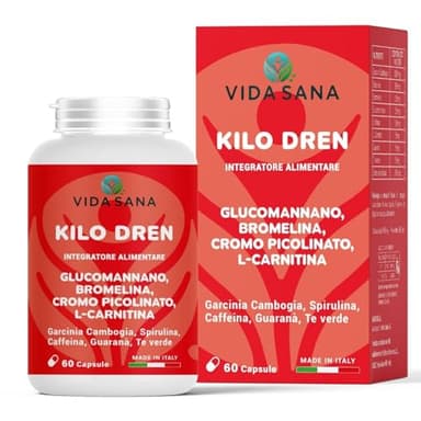 Integratore alimentare a base di estratti vegetali.Formula notturna con garcinia cambogia, bromelina, glucomannano, spirulina e L-carnitina.