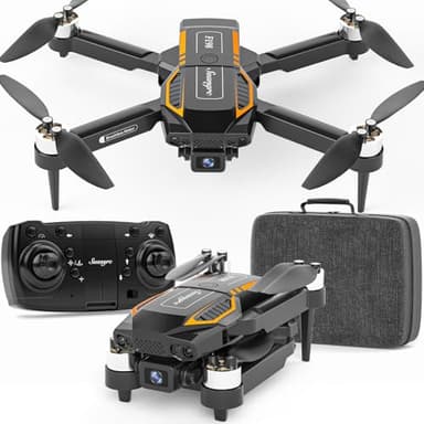 F198 Drone con telecamera, mini drone con doppia telecamera, controllo dei gesti, 3 modalità di velocità, 20 minuti di volo, hover automatico, avvio/atterraggio con un solo tasto per adulti/bambini