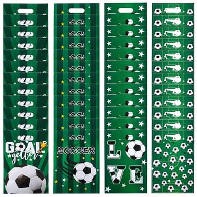 50 Pezzi Sacchetto di calcio per Caramella, Sacchettini Compleanno Bambini, Bustine Regalini Fine Festa Bambini, Pallone da calcio Party Favour Borse, Borsa Regalo per Feste di Compleanno Tema Calcio
