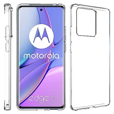 Custodia compatibile per Motorola Moto Edge 40 Cover Trasparente Protettiva in Silicone Soft TPU Case