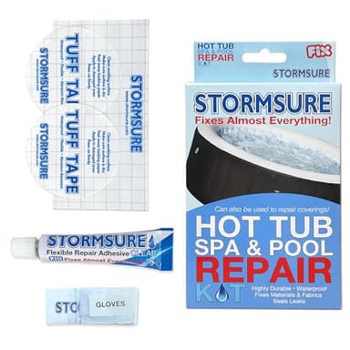 Kit di riparazione per vasche, spa e piscine Stormsure - Ideale per vasche, spa e piscine gonfiabili: Riparazione rapida di forature e perdite