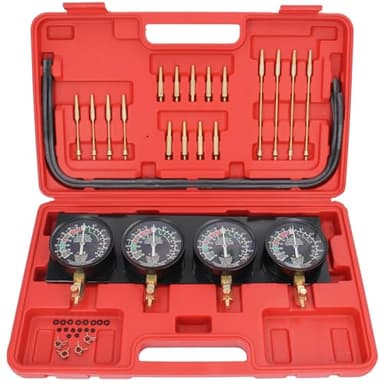 Vacuometro, apparecchio per l'allineamento di 2-4 carburatori, tester per la sincronizzazione dei carburatori