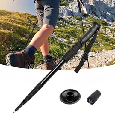 Bastoncini da Trekking Telescopici in Alluminio,Bastoni Nordic Walking,Bastoni da Trekking per Walking,Trail Running e Escursionismo,Uomo e Donna,Estensibili,Regolabili e Leggeri,52-110cm (1PC)