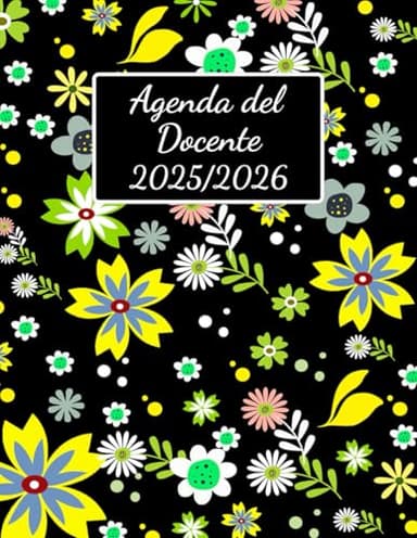 Agenda del Docente Giornaliera A4: Pianificatore per insegnanti | Organizzazione anno scolastico | 1 giorno per pagina | Settembre - Giugno | Formato A4