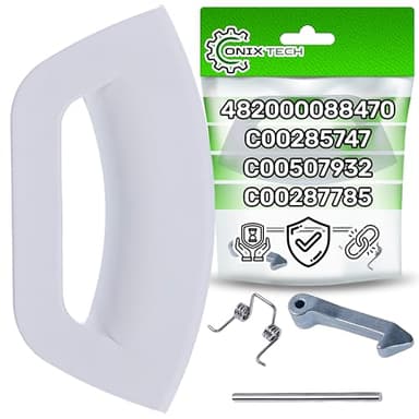 Maniglia Oblo Lavatrice in Kit con Codice Originale C00285747 C00507932 C00287785 482000088470 per Hotpoint per Ariston per Indesit - Garanzia di 5 Anni - ONIX TECH