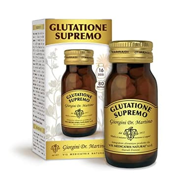 Dr Giorgini GLUTATIONE SUPREMO Pastiglie - 40 g (integratore di glutatione, carciofo, cardo mariano e tarassaco, utili per le funzioni depurative e la funzionalità epatica)