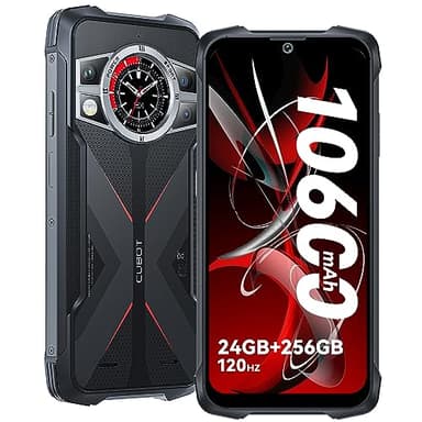 CUBOT Kingkong 9 Rugged Smartphone, Android 14 Telefono Indistruttibile, 24GB RAM+256GB ROM/1TB Cellulare Antiurto, 10600mAh Batteria, 100MP+32MP, 6.583'' Cellulare Robusto, IP68, Dual SIM, Tipo-c