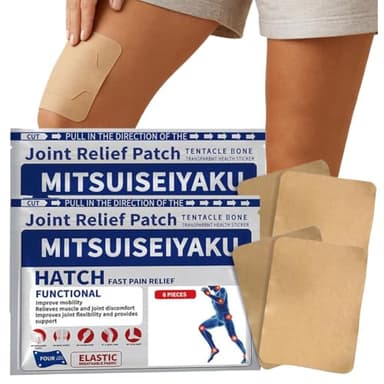 12 cerotti per articolazioni, per alleviare il dolore, per spalle e articolazioni, adatti per ginocchia, schiena, collo, spalle, articolazioni e muscoli, strisce lenitive di lunga durata per casa o in