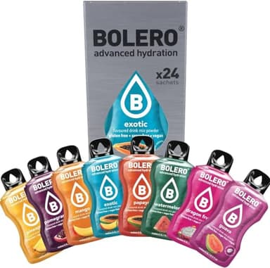 Bolero Drink 24 Bustine mix 3 gr Gusti Diversi Assortimento Classic mix Preparato Polvere Solubile Per Bevanda Fresca in Acqua Prodotto, 72 grammi dolcificato stevia
