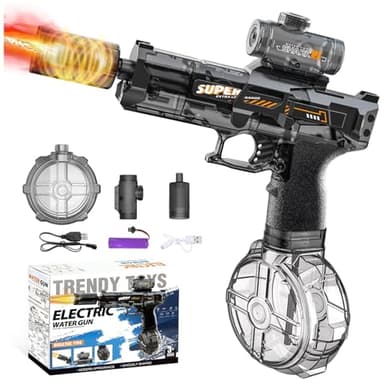 Pistola ad acqua elettrica potenziata,Pistole ad Acqua Potenti a Lunga Distanza,Pistole ad Acqua Elettriche Per Adulti E Bambini,per Spiaggia Piscina per Feste e Piscina