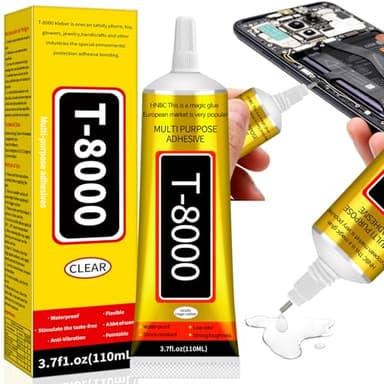 110ML Colla Schermo Cellulare - Colla per Vetro Tessuti Scarpe Plastica Modellismo Ceramica, Coll per Display Smartphone, Colla Liquida Adatto per Fotocamere Computer Metallo Vetro