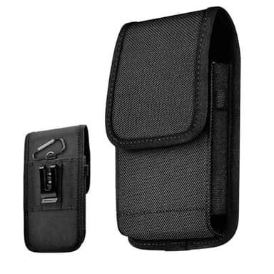 Porta Cellulare Cintura RFID Blocker per Smartphone, Porta Telefono Cintura, Borsello Porta Cellulare, Sacchetto Porta Cellulare, Multi Scomparto, Nylon Resistente, Unisex