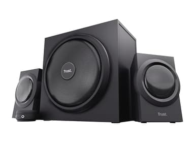 Trust Yuri Set Di Altoparlanti 2.1 Con Subwoofer, Casse Per PC, Potenza Di Picco Di 120 W, Subwoofer In Legno Con Potente Driver Da 5.25 Pollice, PC/Laptop/Tablet/Smartphone