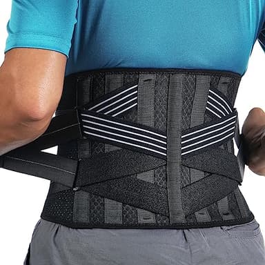 Fitomo Fascia Lombare Supporto Schiena per Uomini e Donne, Busto Ortopedico Lombare per il dolore da Sciatica, Ernia del disco, Stenosi spinale, Fascia Elastica Lombare Regolabile