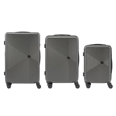 Convector Set 3 Trolley Da Viaggio, Valigie Rigide in Tre Dimensioni Con Ruote Girevoli a 360°, Lucchetto TSA e Struttura in ABS Doppio Strato, Antigraffio e Antiurto