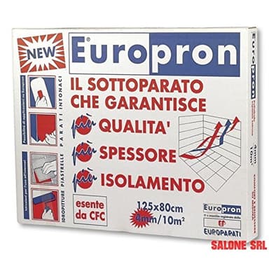 Europron Pannelli Isolanti da 4 mm 80x125 cm - Confezione da 10 Pannelli- 10 mq