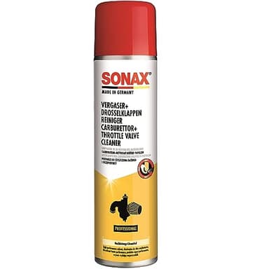 SONAX Pulitore carburatore + valvola a farfalla (400 ml) pulisce e sgrassa carter del carburatore, farfalla, ugelli, iniettori, ecc | Art. 04883000