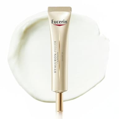 Eucerin Hyaluron-Filler + Elasticity Contorno Occhi SPF 20 15ml, Crema contorno occhi antirughe e crema occhiaie 2in1, Formula con Acido Ialuronico per tutti i tipi di pelle