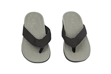 WellBeing Pro 11 - Sandali ortopedici per sostegno dell’arco plantare e riduzione delle fasciti plantari, (Grey Black), 40