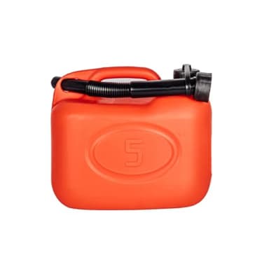 FERROELETTRA Tanica Carburante Omologata UN, Polietilene Rinforzato Rosso, 5/10/20 Litri, con Beccuccio Flessibile, per Benzina e Diesel, Made in Italy (5 Litri)